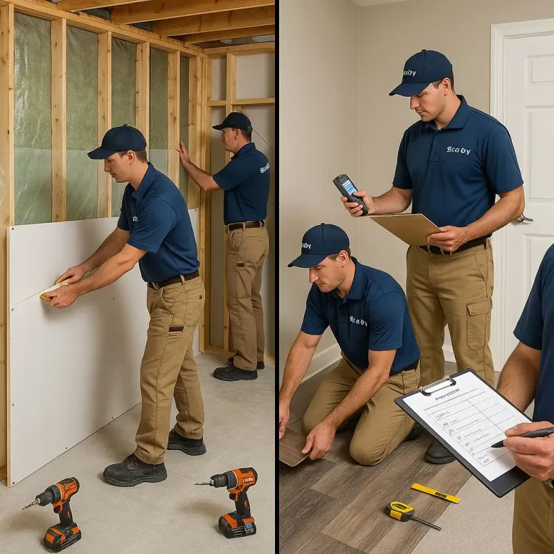 Repairs and Reconstruction process in Midway, TN
