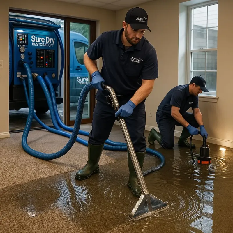 Water Extraction and Removal process in Midway, TN
